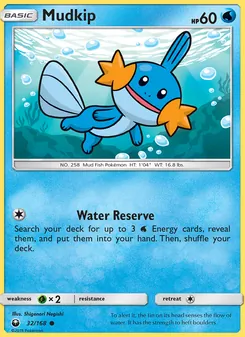 Mudkip card from Celestial Storm, number 32/168