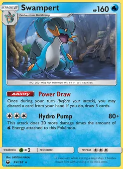 Swampert card from Celestial Storm, number 35/168