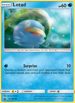 Lotad card from Celestial Storm, number 36/168