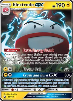 Electrode GX card from Celestial Storm, number 48/168