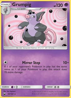 Grumpig card from Celestial Storm, number 60/168