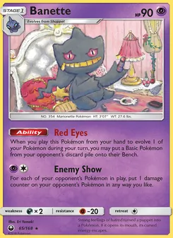 Banette card from Celestial Storm, number 65/168
