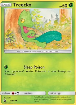 Treecko card from Celestial Storm, number 7/168