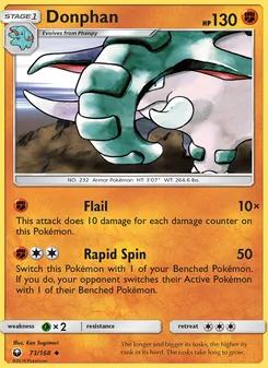 Donphan card from Celestial Storm, number 73/168