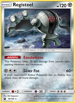 Registeel card from Celestial Storm, number 96/168