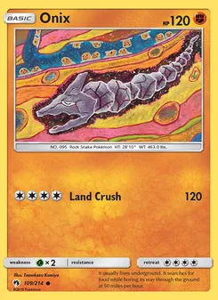 Onix card from Lost Thunder, number 109/214
