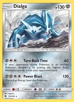 Dialga card from Lost Thunder, number 127/214