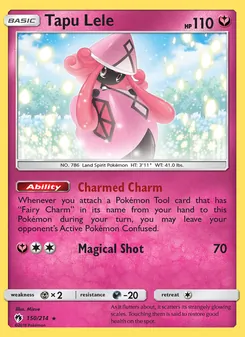 Tapu Lele card from Lost Thunder, number 150/214