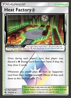 Heat Factory ◇ card from Lost Thunder, number 178/214