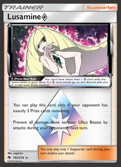 Lusamine ◇ card from Lost Thunder, number 182/214