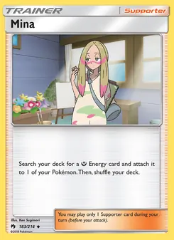 Mina card from Lost Thunder, number 183/214