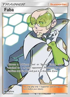 Faba card from Lost Thunder, number 208/214