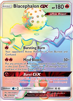 Blacephalon GX card from Lost Thunder, number 219/214