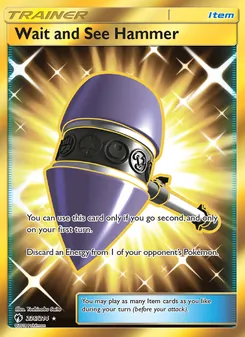 Wait and See Hammer card from Lost Thunder, number 236/214