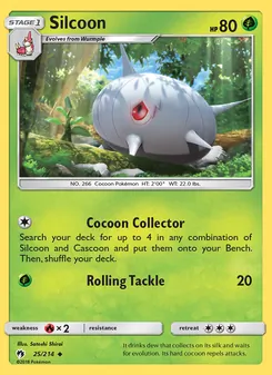 Silcoon card from Lost Thunder, number 25/214
