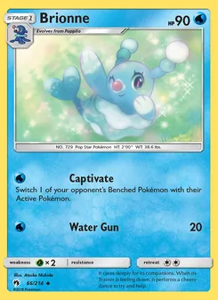 Brionne card from Lost Thunder, number 66/214