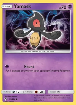Yamask card from Lost Thunder, number 99/214