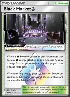 Black Market ◇ card from Team Up, number 134/181