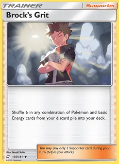 Brock’s Grit card from Team Up, number 135/181