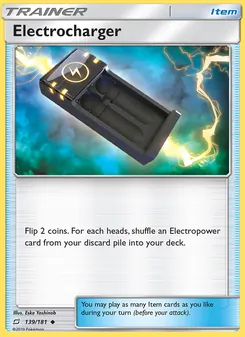 Electrocharger card from Team Up, number 139/181