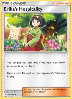 Erika’s Hospitality card from Team Up, number 140/181