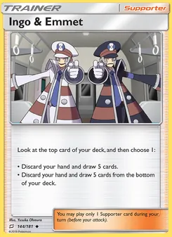 Ingo & Emmet card from Team Up, number 144/181