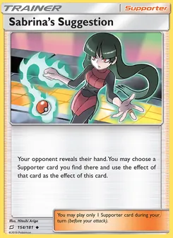 Sabrina’s Suggestion card from Team Up, number 154/181