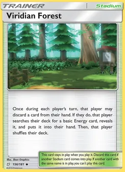 Viridian Forest card from Team Up, number 156/181