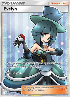 Evelyn card from Team Up, number 175/181