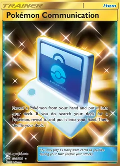 Pokémon Communication card from Team Up, number 196/181