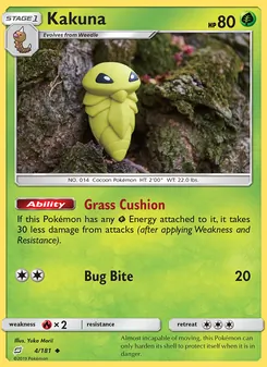 Kakuna card from Team Up, number 4/181