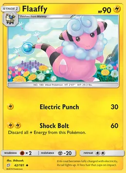 Flaaffy card from Team Up, number 42/181