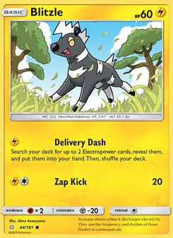 Blitzle card from Team Up, number 44/181