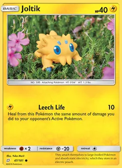 Joltik card from Team Up, number 47/181