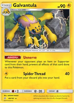 Galvantula card from Team Up, number 48/181