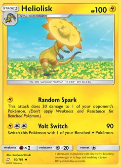 Heliolisk card from Team Up, number 50/181