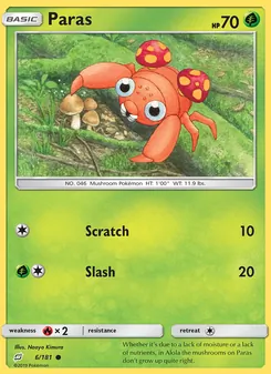 Paras card from Team Up, number 6/181