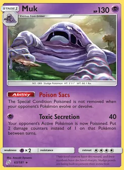 Muk card from Team Up, number 63/181