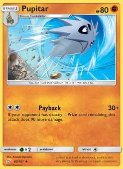 Pupitar card from Team Up, number 80/181