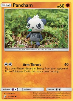 Pancham card from Team Up, number 81/181