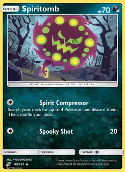Spiritomb card from Team Up, number 89/181