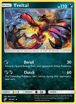 Yveltal card from Team Up, number 95/181