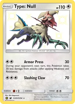 Type: Null card from Hidden Fates Shiny Vault, number SV45/94