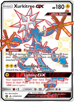 Xurkitree-GX card from Hidden Fates Shiny Vault, number SV58/94