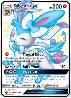 Sylveon-GX card from Hidden Fates Shiny Vault, number SV76/94