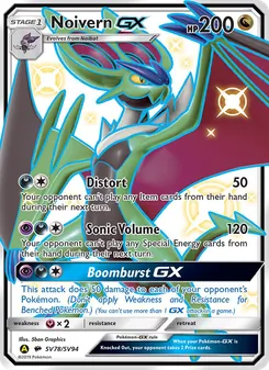 Noivern-GX card from Hidden Fates Shiny Vault, number SV78/94