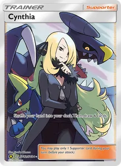 Cynthia card from Hidden Fates Shiny Vault, number SV82/94