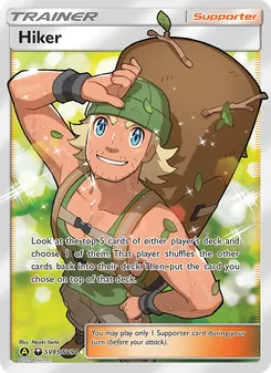 Hiker card from Hidden Fates Shiny Vault, number SV85/94