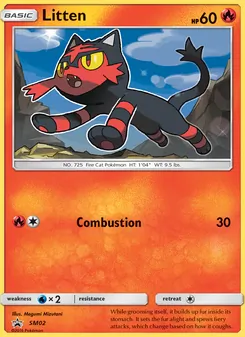 Litten card from SM Black Star Promos, number SM02/248