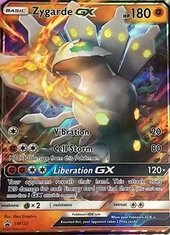 Zygarde GX card from SM Black Star Promos, number SM122/248